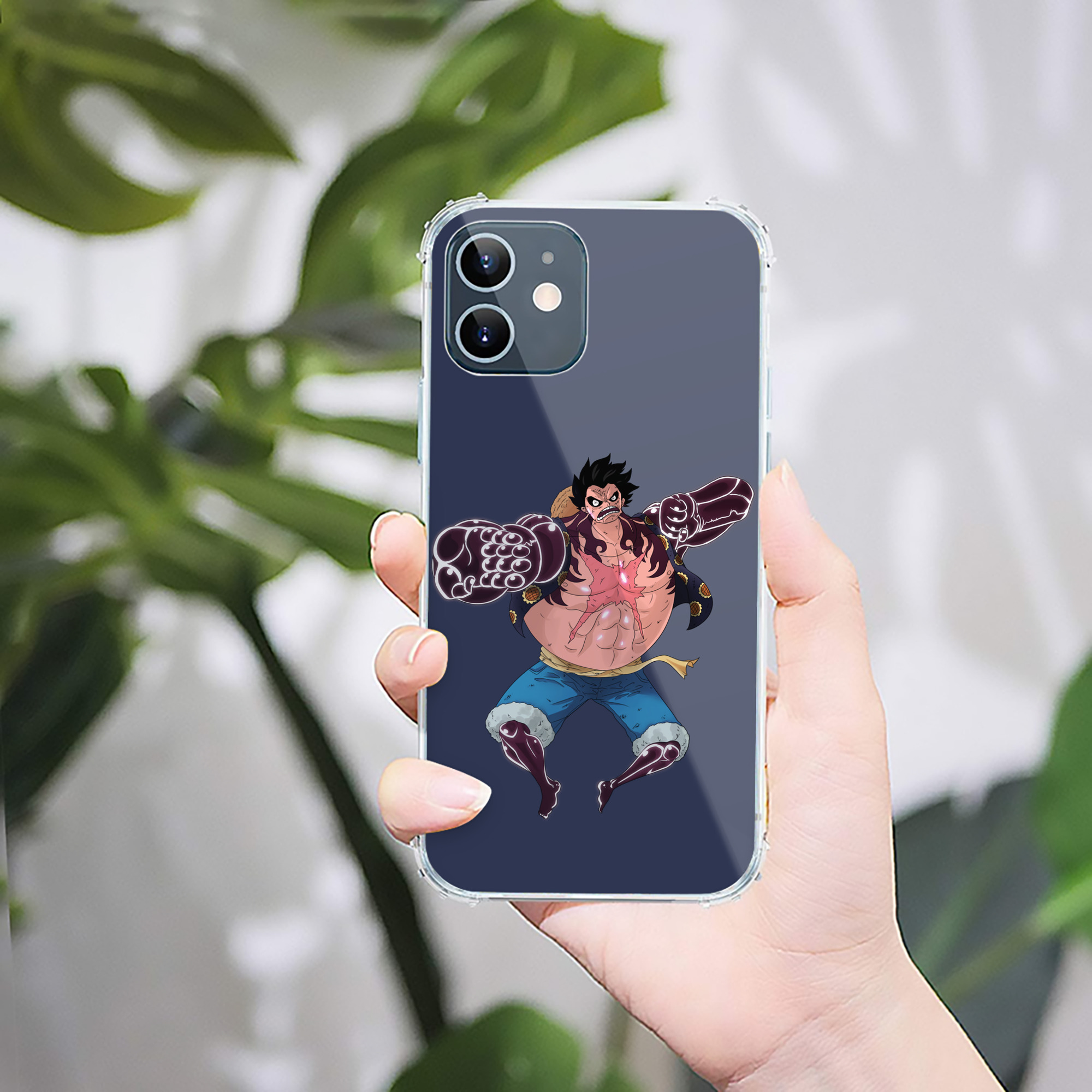 （画像用） ワンピース モンキー・D・ルフィ ONE PIECE Monkey D. Luffy 【iPhone 12シリーズ対応】透明スマホケース（クリアソフトケース）